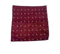 Rosso Marrone Rossiccio Teschi Cravatta Tasca Quadrato Fiocco IN Abbinato Set Da