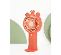 (Rosso) Materiale Plastica Mini Ventilatore Supporto per Telefono USB Ricaricabile Vento Forte Vari Colori