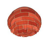 Rosso muro di mattoni texture Stampa Cuffia Doccia Cuffia Da Bagno Elastico Riutilizzabile Doccia Capelli Cap Doppio Strato Capelli Cap