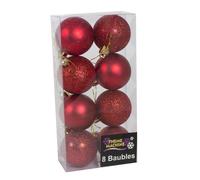 Rosso Natale Decorazione Brillantini / Tinta Unita Bagattelle Cuori Gocce