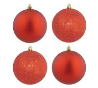 Rosso Natale Decorazione Brillantini / Tinta Unita Bagattelle Cuori Gocce