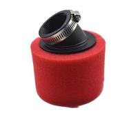 Rosso Nero 32/35/38/42/45/48mm Curva Gomito Collo Schiuma Filtro Aria Spugna Detergente Ciclomotore Scooter Dirt Pit Bike Moto Filtro Aria Moto(35MM red)