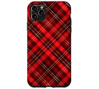 Rosso Nero Rustico Natale Holiday Pattern Casale Cabin Custodia per iPhone 11 Pro Max