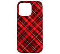 Rosso Nero Rustico Natale Holiday Pattern Casale Cabin Custodia per iPhone 15 Pro Max