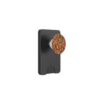 Rosso Oro Verde Astratto Island Pattern Geometrico Onda Design PopSockets PopWallet per MagSafe