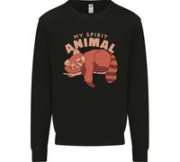 Rosso Panda il Mio Spirit Animal Bambini Felpa Maglione