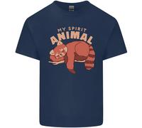 Rosso Panda il Mio Spirit Animal Uomo Cotone T-Shirt