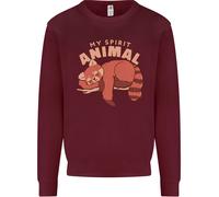 Rosso Panda My Spirit Animal Bambini Felpa Maglione