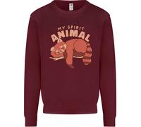 Rosso Panda My Spirit Animal Bambini Felpa Maglione