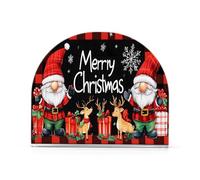 Rosso Plaid Natale Gnome Regali Renna Portatovaglioli per Tavolo Cucina Decor Acrilico Portatovaglioli di Carta per Tessuto Sala da Pranzo Interni Esterni Accessori per Feste