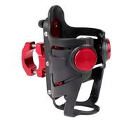 Rosso regolabile Moto ATV Bike Cup Holder Drink Water Bottle Mount