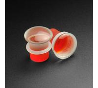 Rosso Retro Vetro Singolo Svasatura Convesso Spina