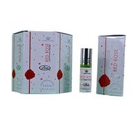 Rosso Rose - 6ml 2oz) Roll-on Profumo Olio by Al-Rehab (Crown Profumi) (Box di 6) by Al-rehab