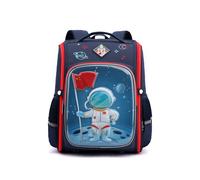 (Rosso, S) Zaino per studenti della scuola, motivo balena, astronauta, grande capacitÃ e resistente