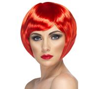 Rosso Scuro Parrucca Caschetto Donna Babe Caschetto Accessorio Vestito