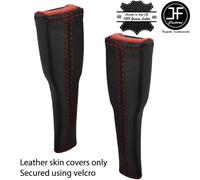 Rosso Scuro Pelle 2X Sedile Cintura Leva Alto Cover Per Lotus Elise S3 2011-2020