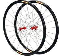 Rosso,Set di Ruote per Bici da Strada 700C 28IN Cerchio 30Mm V-Brake Rilascio Rapido per Cassetta 7 8 9 10 11 velocità Ruote per Bici Cruiser Ultraleggere 1560G