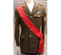 Rosso Spalla Fascia Sergente Cerimoniale & Sfilata British Army Scarlatto -