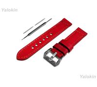 Rosso Spazzolato Cinturino IN Pelle per Garmin Approach S50,S44,S40 & D2 Aria