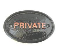 Rosso su Nero Privato - Casa Porta Placca Muro/Cancello Cartello Con Sollevato