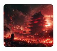 Rosso Tappetino Mouse Piccolo 200x180mm, Tappetini Mouse Gaming Architettura, Mousepad Impermeabile e Antiscivolo, con Bordo Cucito, Pratica e Facile da Pulire, Ufficio, Laptop, PC, Regalo V-7209