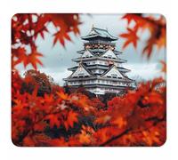 Rosso Tappetino Mouse Piccolo 250x200mm, Tappetini Mouse Gaming Architettura, Mousepad Impermeabile e Antiscivolo, con Bordo Cucito, Pratica e Facile da Pulire, Ufficio, Laptop, PC, Regalo T-4848