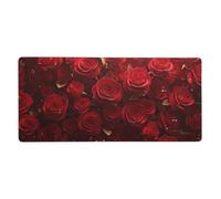 Rosso Tappetino Mouse Rosa Tappetino Mouse XXL 700x300 mm Mousepad Grande con Bordi Cuciti, Waterproof Mouse Pad, Maggiore Precisione e Velocità per Una Presa Stabile su Superfici Lisce j-889