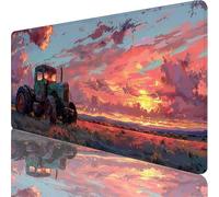 Rosso Tappetino Mouse XXL 600x300x3mm, Tappetino Scrivania con Bordi Cuciti, Gaming Mouse Pad con Base in Gomma Antiscivolo, Mousepad Migliora Precisione e Velocità, Regalo Donna, Tramonto G-2858