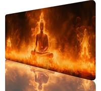 Rosso Tappetino Mouse XXL 700x300x3mm, Tappetino Scrivania con Bordi Cuciti, Gaming Mouse Pad con Base in Gomma Antiscivolo, Mousepad Migliora Precisione e Velocità, Regalo Donna, Zen 6-8637