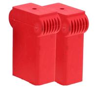 Rosso Tappo Antiscivolo in Silicone per Scala 2 Pezzi | Copertura Facile da Installare, Protegge la Parete, Dimensioni 3x5cm, un Pezzo