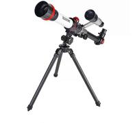 (Rosso) Telescopio astronomico professionale ad alto ingrandimento per esperimenti con bambini, monoculare