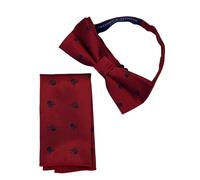 Rosso Teschi Cravatta Tasca Quadrato Fiocco IN Abbinato Set Da Frederick Thomas