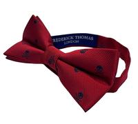 Rosso Teschi Cravatta Tasca Quadrato Fiocco IN Abbinato Set Da Frederick Thomas