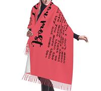 Rosso Ti Amo Di Più Quando Dico Ti Amo Di Più Ti Amo Di Più Sciarpa Con Nappe Morbido Invernale Sciarpe Scialle Elegante Scialle