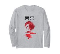 Rosso Tokyo Giapponese Luna Teen Ragazze Maglia a Manica