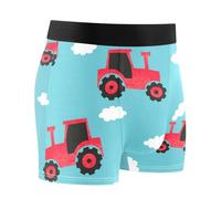 Rosso Trattore Blu Biancheria Intima Uomini Boxer Breve Stretch Pantaloncini Boxer Uomo Bambù Biancheria Intima, Come nella foto, XXL