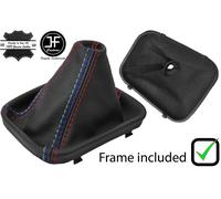 Rosso & Tri Punto Manuale Ghetta Del Cambio IN Pelle + Plastica Telaio Per BMW