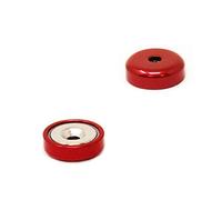 Rosso Un Tipo Di Magneta A Pentola Di Neodimio Per Arti, Mestieri, Produzione Di Modelli, Fai -Da -Te, Hobby, Ufficio E Casa - 16mm Dia - Pacco Di 4