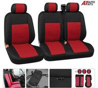 Rosso Van Autobus Camion Tessuto Coprisedili Protezione Universale Lavabile 2+1