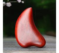 Rosso/Verde Legno di Sandalo Gouache Trigger Point Meridiano Rottamazione Muscolo Relax Massaggiatore di Legno Agopuntura Gua Sha Terapia 1 Pz (Color : Red)