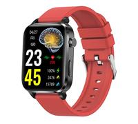 (Rosso)Wolf Notch Smart Watch per la misurazione della glicemia da donna, Wolf Notch Smart Watch per