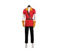 (Rosso, XXL) Set Cosplay La Bella e la Bestia, Abbigliamento Comodo e Semplice da Vestire