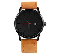ROSSOM Gli uomini guardano l'orologio da polso al quarzo analogico sportivo moda esercito militare uomini in pelle orologi orologio da polso maschile