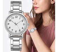 ROSSOM Men Watch Couple Quartz Digital Watch Steel Strap Luxury Chronograph Ladies Gift Fashionable Simple Style Quartz Wristwatch Reloj Mujer
