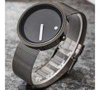 ROSSOM Men Watch Fashion Creative Dot Matrix Watches Men Paidu Black Steel Mesh Band Quartz Watch Men Sports Watches