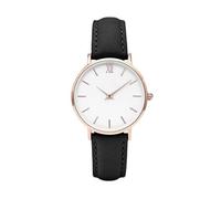 ROSSOM Men Watch Fashion Simple Watches Women Casual Ladies Watches Leather Band Quartz Wristwatches Cheap Price Dropshipping