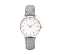 ROSSOM Men Watch Fashion Simple Watches Women Casual Ladies Watches Leather Band Quartz Wristwatches Cheap Price Dropshipping