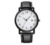 ROSSOM Men Watch Mens Watches 2023 Luxury Brand Leather Wrist Watch for Men Arabic Numerals Date Casual Sport Quartz Wristwatch