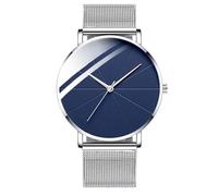 ROSSOM Men Watch New Fashion Men Leather Strap Watches Male Ultra Thin Watch Mens Business Stainless Steel Mesh Quartz Watch Relogio Masculino