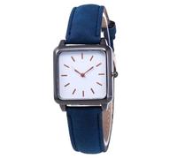 ROSSOM Men Watch Retro Women Watch Simplicity Square Quartz Wristwatch Leather Lady Best Selling Products Offers Sale Brand Fashion Clock